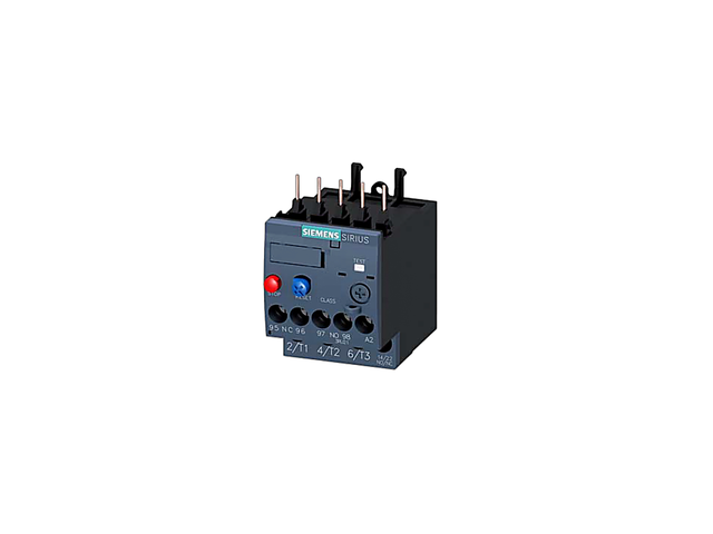 Relé de Sobrecarga Térmica SIRIUS Siemens 3RU2 4-6.3A Tamaño S0 Clase 10 para Contactor