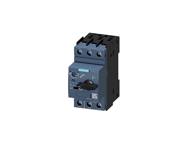 Guardamotor Siemens SIRIUS 3RV2 Tripolar 5.5kW 400V Regulación 6.3-10A Carril DIN