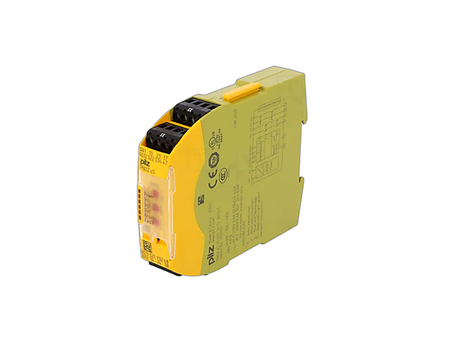 Relé de Seguridad Pilz PNOZsigma PNOZ s5 2 Canales 24V DC 4 Salidas Parada Emergencia Cat.4