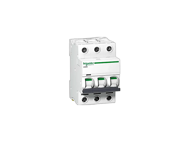 Interruptor Automático Schneider Electric Acti9 iC60N Tripolar 25A 6kA Curva C