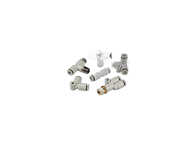Racor de Conexión Rápida SMC KQ2H10-03S Recto Tubo Ø10mm Rosca G3/8 Acero Inox