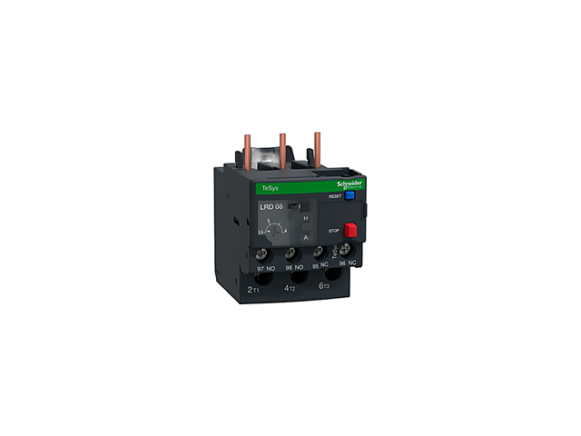 Relé de Sobrecarga Térmica Schneider Electric TeSys LRD08 Rango 2.5-4A Clase 10A