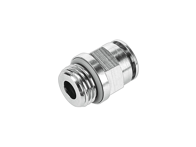 Racor Macho Recto FESTO NPQH-D-M5-Q6-P10 Empuje Tubo Ø6mm Rosca M5 Push-in
